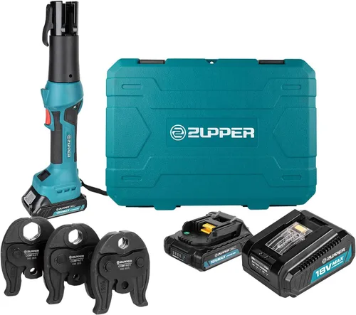 Vista 16 de ZUPPER - Mini herramienta de prensa para manguitos de acero inoxidable de tubo PEX de 1/2", 3/4", 1