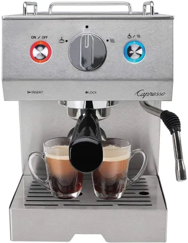 Vista 7 de Capresso Cafe Select - Máquina profesional de café espresso y capuchino de acero inoxidable