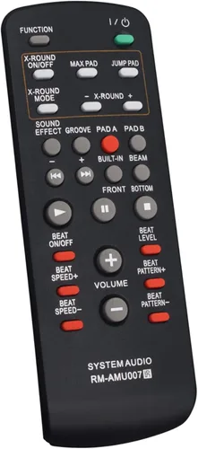 Vista 2 de Allimity RM-AMU007 RMAMU007 - Control remoto de repuesto compatible con Sony Mini Hi-Fi Component System FST-ZUX9 LBT-ZUX9 SS-ZUX9 HCD-ZUX9 SS-ZUX9P