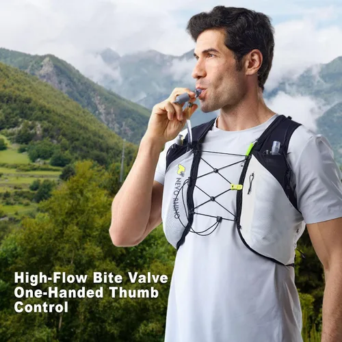 Vista 8 de N NEVO RHINO Bolsa de hidratación 2L-3L, depósito de agua para mochila de senderismo, bolsa de almacenamiento de agua a prueba de fugas, bolsa