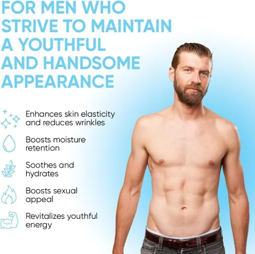 Vista 2 de Hermosas tabletas de colágeno marino mejoradas con aloe vera, suplementos de colágeno hidrolizado para hombres, 60 cápsulas por bolsa