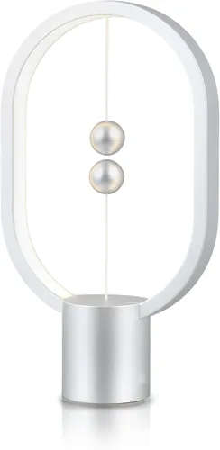 Vista 17 de Heng - Luz de equilibrio, lámpara de mesa LED alimentada por USB, creativa, luz nocturna con interruptor magnético, lámpara de mesa regulable