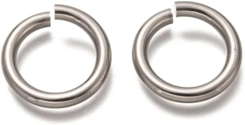 Vista 36 de HDSupplies 100 piezas - 4mm de argollas de acero inoxidable 304 de tono negro - Calibre 22 (espesor de 0.6mm)