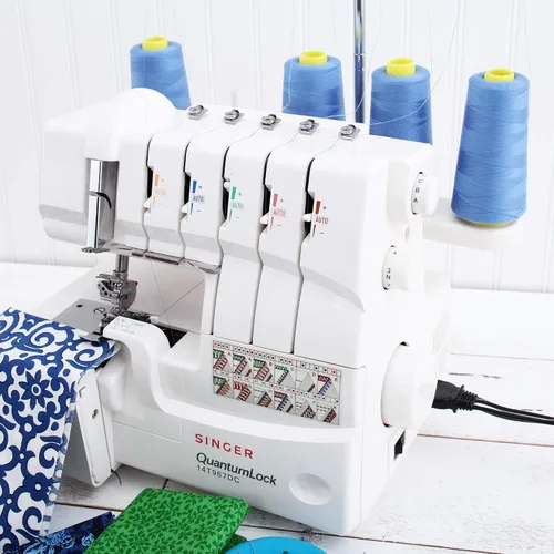 Vista 2 de Threadart Hilo Serger - Costura Poliéster - 2750 Yard Cono 40/2 - Aguamarina Polyester serger thread for overlock sewing, seams and garment