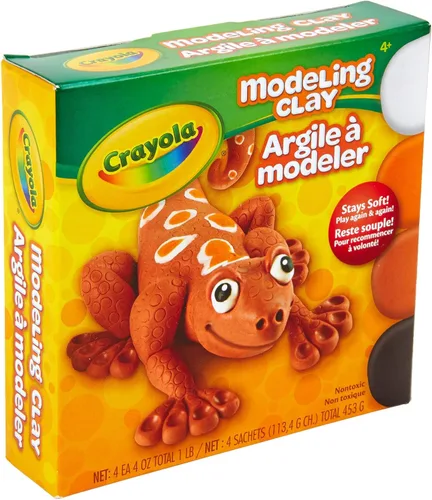 Vista 2 de Crayola Arcilla para modelar, no seca, colores surtidos, 1 libra