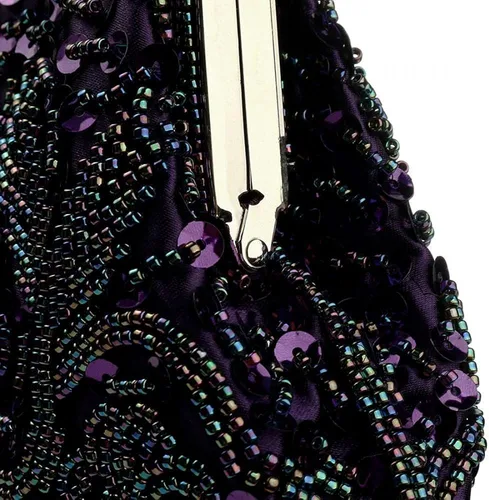 Vista 6 de jessie Bolso de noche para mujer para fiesta boda bolso de embrague vintage con cuentas para mujer bolso de cóctel fiesta