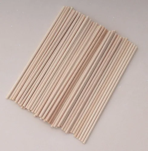 Vista 3 de 60 varillas de madera de 4 pulgadas de madera natural sin terminar para proyectos de manualidades, decoración del hogar, decoración del hogar