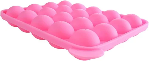 Vista 6 de Molde de silicón de 20 cavidades para hacer paletas, para hornear Rosa (Pink Stick)