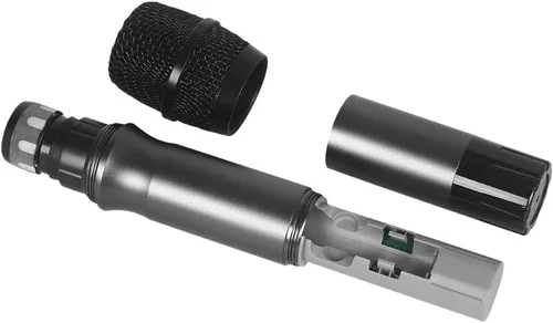 Vista 5 de Sistema de micrófono inalámbrico Frecuencia A 8 canales Micrófono UHF 4 micrófono de mano 4 micrófono de auricular 4 micrófono lavalier 4 micrófono