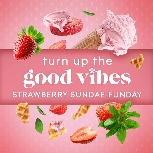 Vista 4 de Glade Strawberry Sundae Funday - Vela de 3 mechas, 6.8 onzas, aroma primaveral