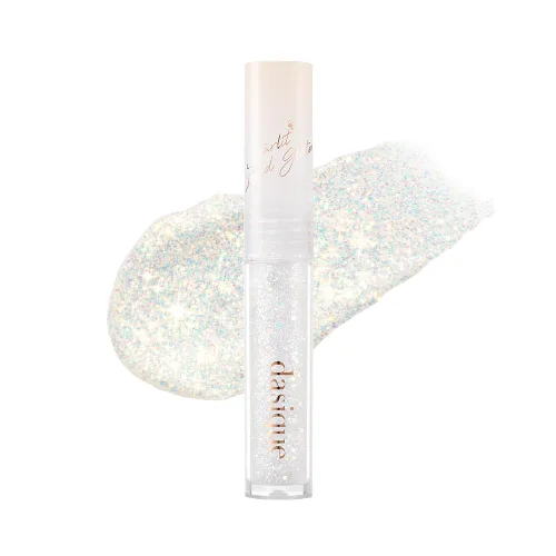 Vista 2 de dasique Starlit Jewel - Brillo líquido c #01 Frozen Gold Sombra de purpurina parpadeante Maquillaje coreano Maquillaje de ojos brillante