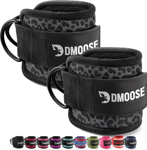 Vista 12 de DMoose Ankle Strap for Cable Machine - One Size Fit with Premium Padding, Workout Kickback Ankle Cuffs, Ankle Bands for Working Out, Booty Workouts