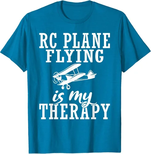 Vista 22 de RC Plane Flying is My Therapy RC Plane T-Shirt Asphalt Grey