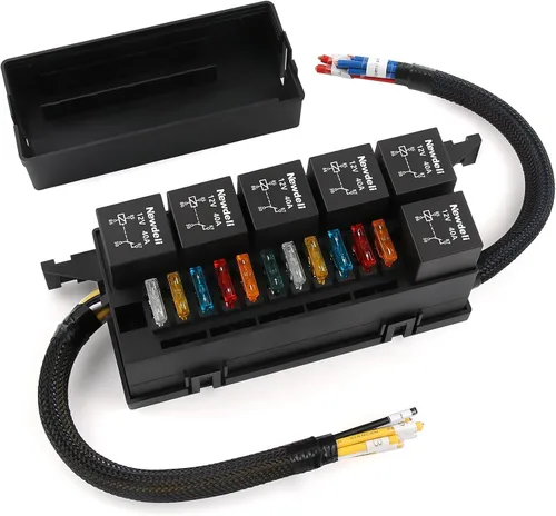 Vista 10 de Newdeli Portafusibles en línea impermeables 12V con cubierta Paquete de 6 - Portafusibles en línea para fusible de cuchilla ATO/ATC