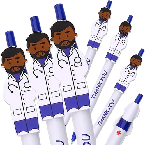 Vista 2 de Lindos bolígrafos de doctor, bolígrafos de agradecimiento y cuidado, gran idea de regalo para médicos, asistentes de personal médico, trabajadores