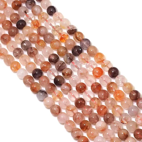 Vista 3 de Products Genuine Red Hematoid Quartz Round Smooth Beads