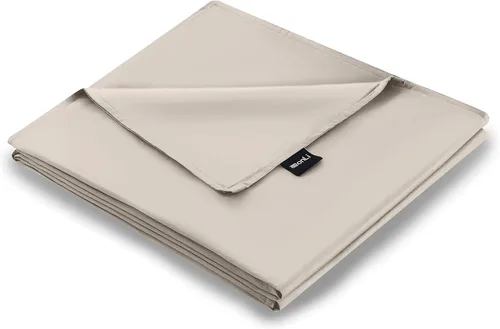 Vista 7 de ZonLi Funda de manta refrescante con peso, certificado Oeko-tex, 100% fibra de bambú natural pura, (gris, 48 x 72 pulgadas), funda de edredón