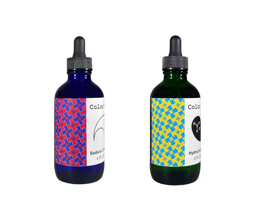 Vista 2 de Color Tree's Kit de dióxido de cloro CDS de 8 onzas (8.1 fl oz) - 22.4% (28%) de clorito de sodio (NaClO2) y 4% de ácido clorhídrico - Dos botellas