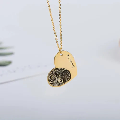 Vista 6 de Collar personalizado con dije de mensaje de escritura a mano, grabado personalizado, collar conmemorativo para mujer, joyería conmemorativa, regalo