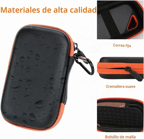 Vista 4 de Funda para SanDisk Extreme Pro/SanDisk Extreme Portable External SSD, cubierta de viaje portátil para disco duro Sandisk y Extreme (negro)