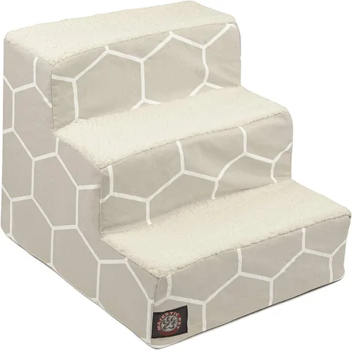 Vista 98 de Majestic Pet - Escaleras portátiles para mascotas suave escalón de espuma de sherpa escalones para perros y gatos rampa para cachorros