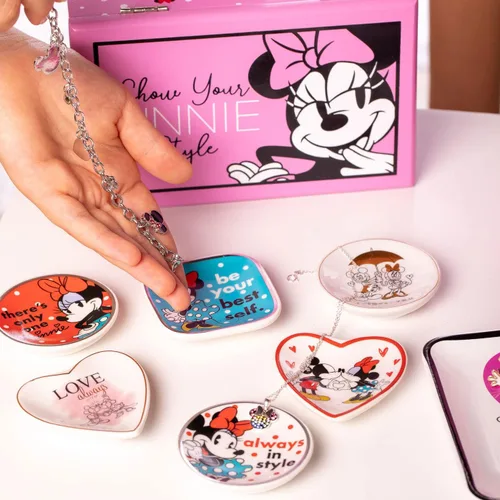 Vista 3 de Disney Joyero de Minnie Mouse, muestra tu organizador de joyas estilo Minnie