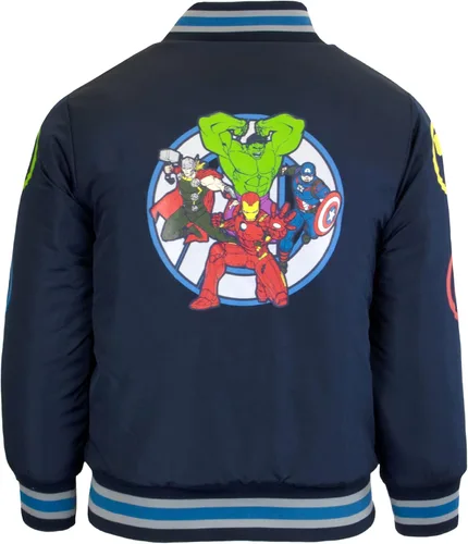 Vista 2 de Marvel Superheroes - Chaqueta bomber para niños Avengers y Spider-Man Bomber