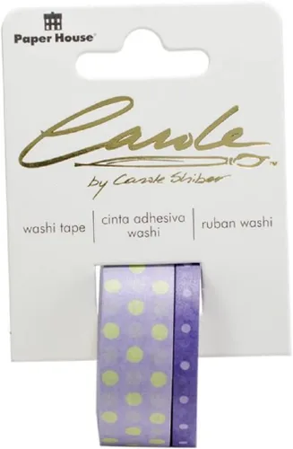 Vista 3 de Paper House Productions Carole Shiber - Juego de 2 rollos de cinta washi decorativa para álbumes de recortes y manualidades, hortensias pastel