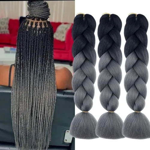 Vista 19 de Beige (613#) 6 paquetes de cabello trenzado de 24 pulgadas, de fibra sintética, sin picazón, extensiones de cabello para trenzar jumbo, textura