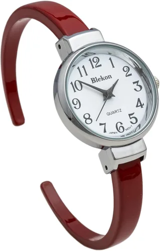 Vista 3 de Blekon Collections Quartz Womens 26mm Delicate Metal Cuff Bangle Watch