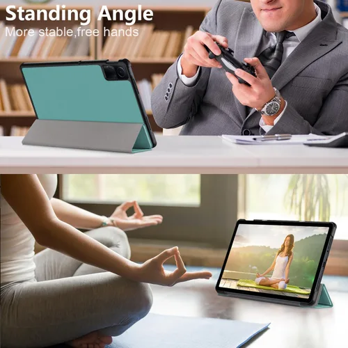 Vista 9 de Funda para Xiaomi Redmi Pad SE de 11 pulgadas, carcasa rígida con soporte delgado y parte trasera protectora inteligente para Redmi Pad SE 11 2023