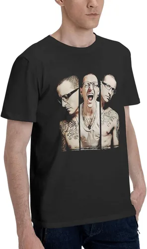 Vista 2 de Rockjada Chester Bennington - Camiseta de verano para hombre, estilo casual, de manga corta