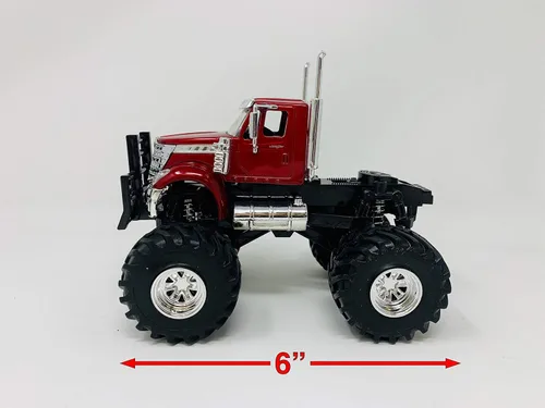 Vista 7 de New-Ray 1:43 Escala Internacional Lonestar Monster Truck (suspensión de trabajo)
