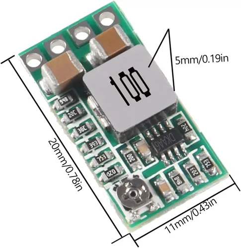Vista 3 de Módulo regulador de 5 V Mini reductor de voltaje DC 4.5-24V 12V 24V reductor reductor de voltaje a 5 V 3A Buck Convertidor Regulador de voltaje