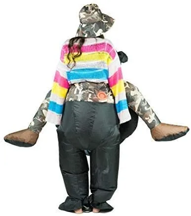 Vista 6 de Gorilla Ride - Disfraz inflable para adultos talla única