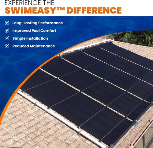 Vista 3 de Diseño de mayor rendimiento – Panel de calentador solar universal para piscina de repuesto – 15-20 años de vida útil (4' X 8' / 2" I.D. Header)
