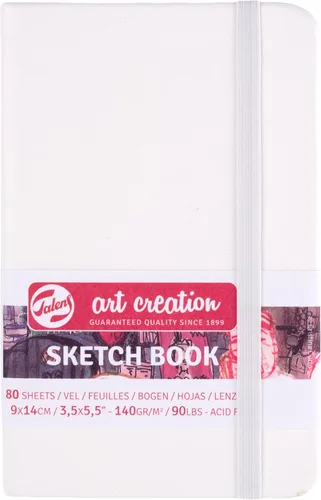 Vista 10 de Cuaderno de bocetos Talens Art Creation rojo 12X12 cm, 140 gramos