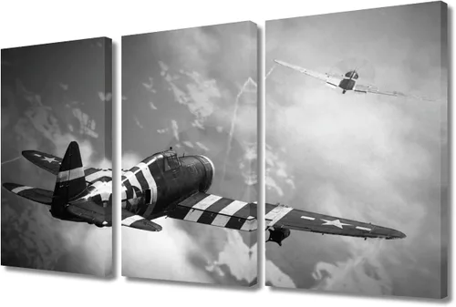 Vista 48 de Lienzo decorativo para pared de niños, decoración de dormitorio de adolescentes de la Segunda Guerra Mundial, imágenes en pared para decoración