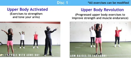 Vista 2 de Jumpstart 180bajo impacto de fitness workout vídeos con un cuaderno de ejercicios (4DVD 's)