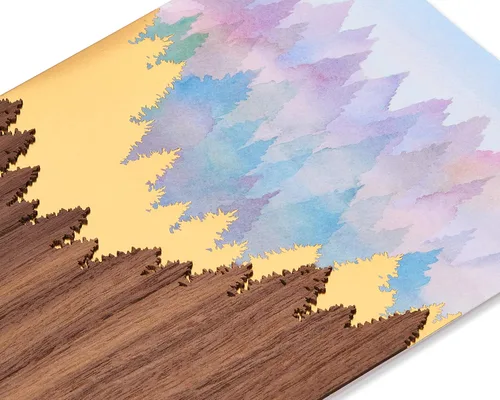 Vista 5 de Papyrus Tarjeta en blanco (montaña escénica)
