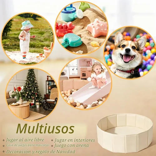 Vista 7 de Pozo de pelotas para perros, gatos, niños, tienda de campaña plegable para juegos, corralito de juegos con bolsa de almacenamiento, sorpresa