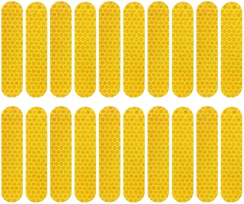 Vista 5 de 20 calcomanías reflectantes universales autoadhesivas nocturnas para scooter eléctrico, tira de advertencia impermeable para accesorios