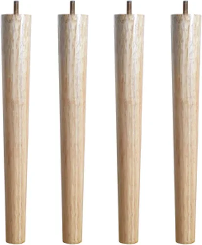 Vista 10 de Patas cónicas de madera maciza, patas de mesa de centro con rosca M8, patas de mesa de café, patas de sofá de bricolaje, patas de soporte