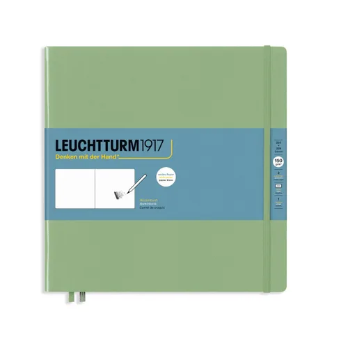 Vista 20 de Leuchtturm1917 - Medium A5 Hardcover Sketchbook (Black) - 112 Pages of 150g/m² Paper Negro
