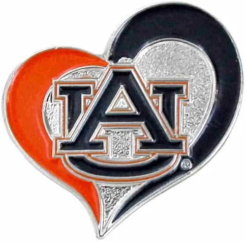 Vista 17 de aminco NCAA - Pin de corazón de remolino unisex