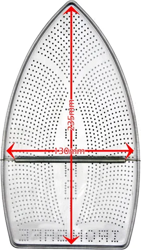 Vista 3 de Zapato de hierro prémium resistente al hierro con sombrero de copa con placa de suela laminada antiadherente