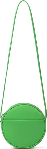 Vista 48 de Bolso circular para mujer, bolso cruzado redondo con cremallera Verde militar/nailon