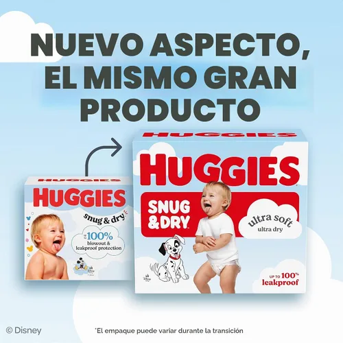 Vista 2 de Huggies Pañales Snug & Dry talla 3, 34