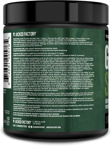 Vista 7 de Jacked Factory Green Surge Green Superfood - Bebida verde apta para dieta cetogénica con espirulina, hierba de trigo y cebada, verduras orgánicas