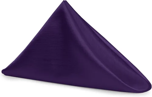 Vista 73 de Ultimate Textile -1 docena - Reversible Shantung Satin - Majestic - Servilletas de tela Majestic de 17 x 17 pulgadas color azul pizarra